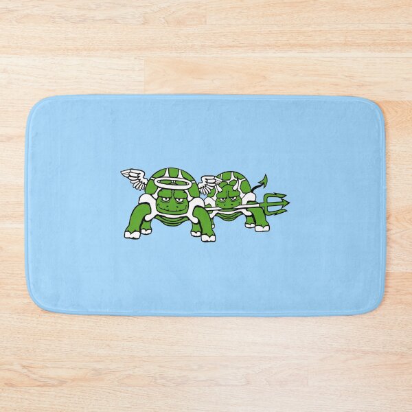 Item preview, 2 Turtle Team Good Bad Conscience Angel Devil Heaven Hell designed and sold by shirt-o-mat.