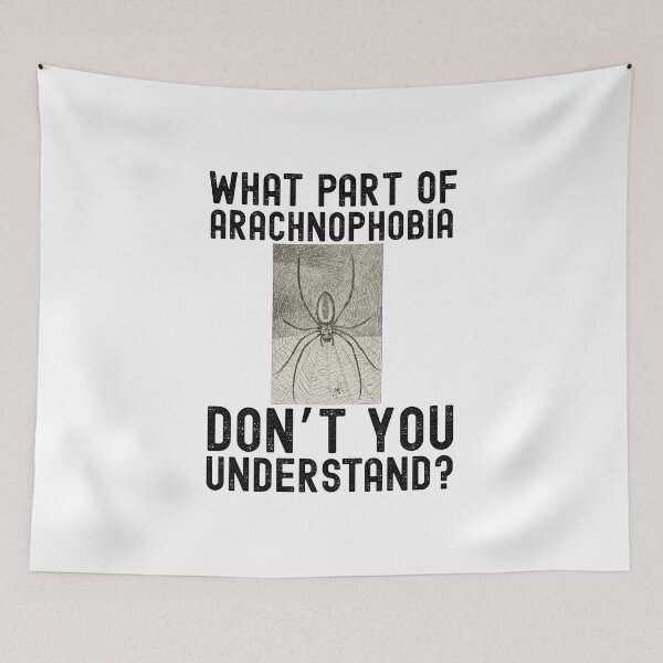 Item preview, What part of arachnophobia don’t you understand? spiders drawing designed and sold by MySciPic.