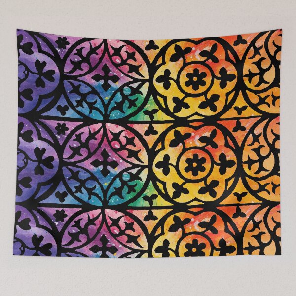 Item preview, Gothic Windows Rainbow Pride designed and sold by Pixelchicken.