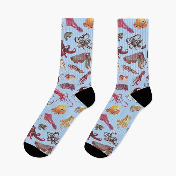 Item preview, CEPHALOPODS (light blue) designed and sold by BEATRIZ ABAITUA.