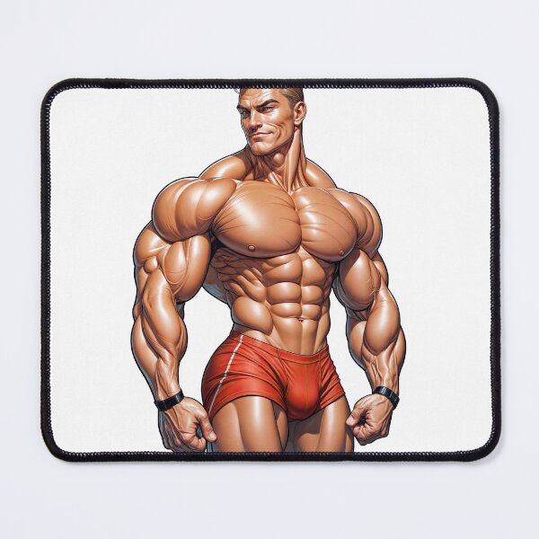 Item preview, Ultra Muscular Bodybuilder Sticker – Bold Fitness Art #122 designed and sold by ForeverPrintsOK.