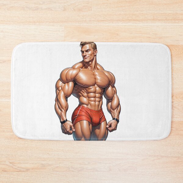 Item preview, Ultra Muscular Bodybuilder Sticker – Bold Fitness Art #122 designed and sold by ForeverPrintsOK.