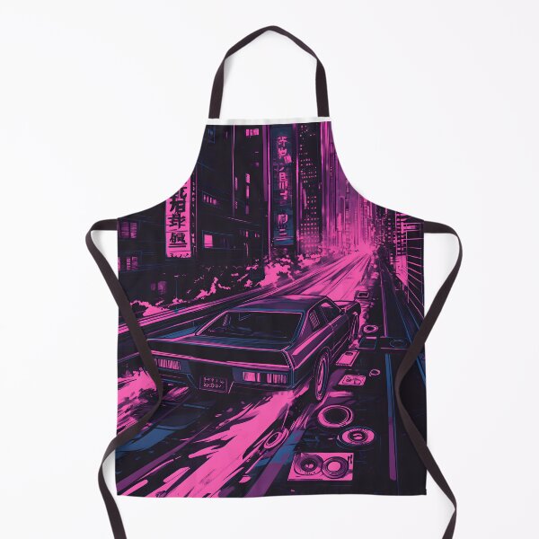Item preview, Phonk City Drive – Retro Car in Neon Tokyo Streets designed and sold by !Shirt Stains!.