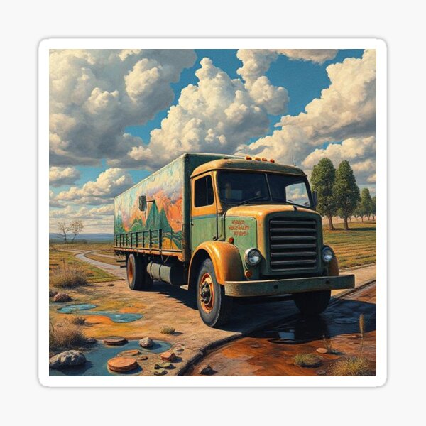 Item preview, Retro Road King Truck Art designed and sold by AustenPussett.