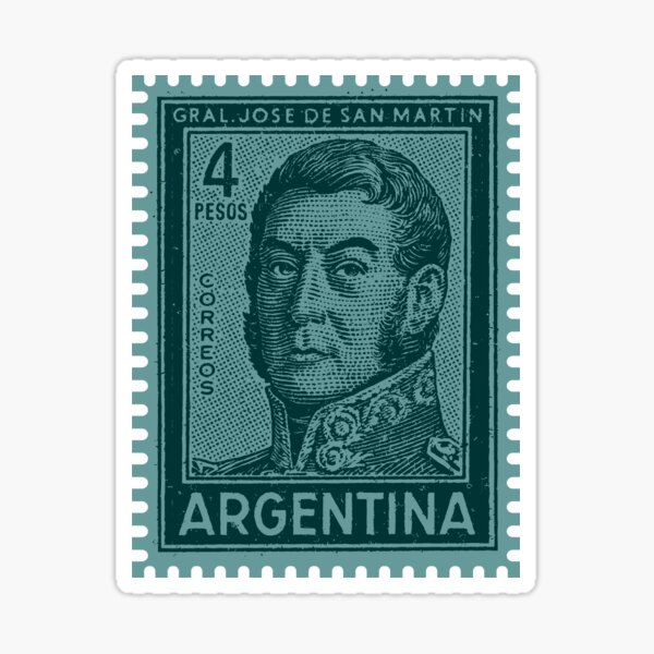 Item preview, dark San Martin stamp designed and sold by vientosdelsur.