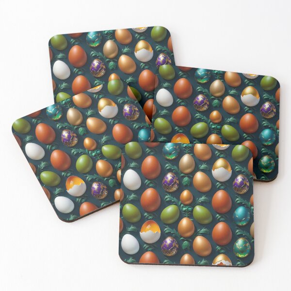 Item preview, Easter Eggs  with Vegetation Seamless Pattern designed and sold by Korral.