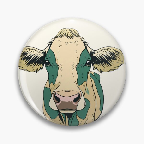 Item preview, Hand-Drawn Cow – Wholesome Farm Animal Art with Gentle Charm designed and sold by Kindfolk.
