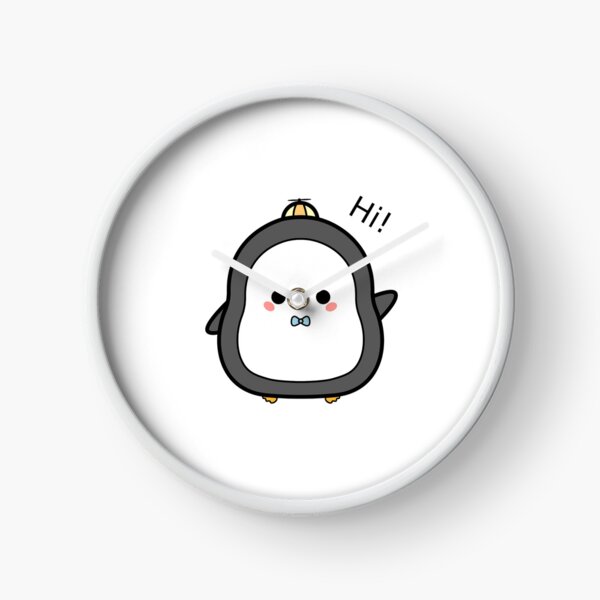 Item preview, Kawaii Penguin Saying Hi – Cute Greeting Penguin Illustration designed and sold by Blueprint&co.