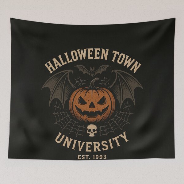 Item preview, Halloween Town University – Vintage Gothic Logo Design designed and sold by PrometheusStyle.