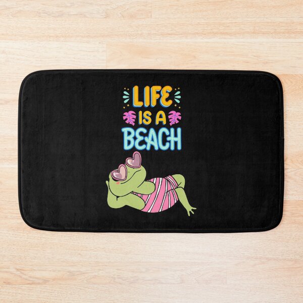 Item preview, Life Is a Beach – Cute Frog in Sunglasses Summer Vibes designed and sold by GusiaTreasures.