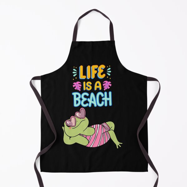 Item preview, Life Is a Beach – Cute Frog in Sunglasses Summer Vibes designed and sold by GusiaTreasures.