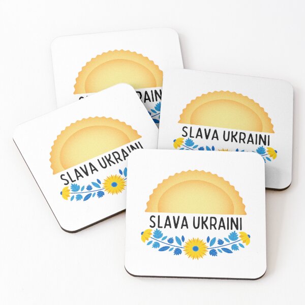 Aperçu de l'œuvre Slava Ukraini - Sunflower & Varenyky/Perogie/Pierogi/Perogy, Black Script créée et vendue par ROB604.