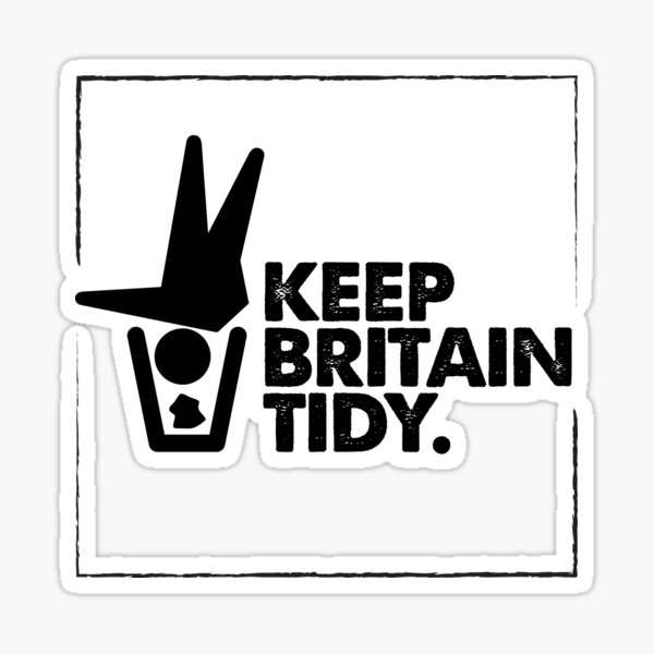 Item preview, Keep Britain Tidy Black Print designed and sold by cookymunster.
