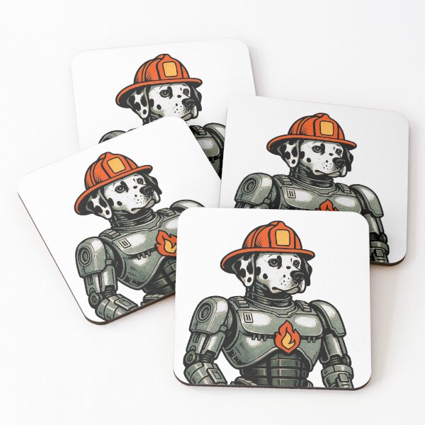 Item preview, Robotic Dalmatian Firefighter designed and sold by TheNewPixel.