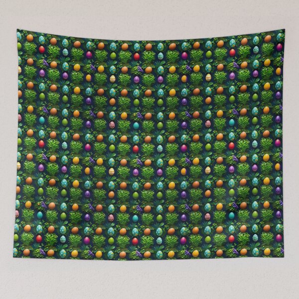 Item preview, Easter Eggs  with Vegetation Seamless Pattern designed and sold by Korral.