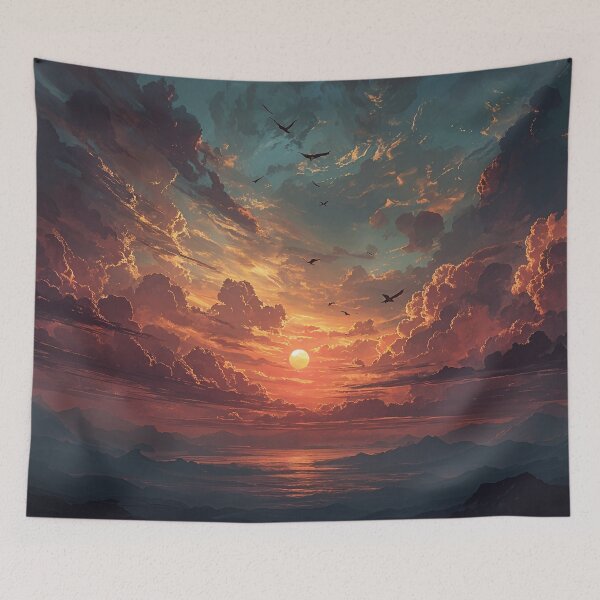 Item preview, Epic Sunset Over a Mystical Coastal Landscape designed and sold by oanaunciuleanu.