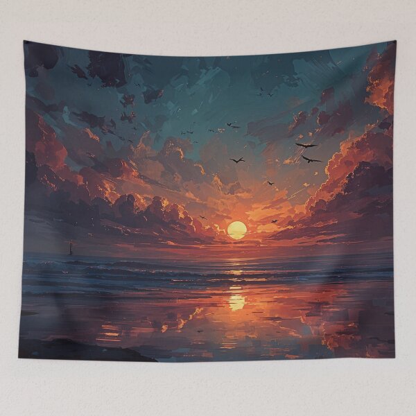 Item preview, Epic Sunset Over a Mystical Coastal Landscape designed and sold by oanaunciuleanu.
