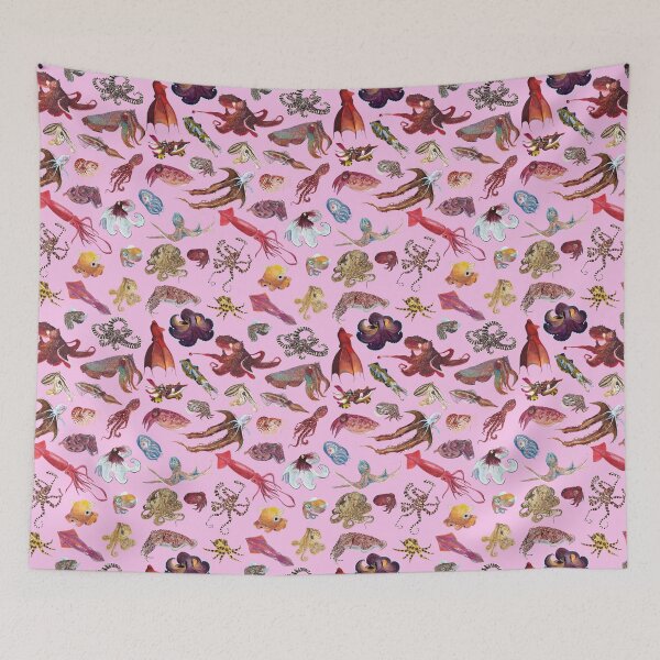 Item preview, CEPHALOPODS (light pink) designed and sold by BEATRIZ ABAITUA.