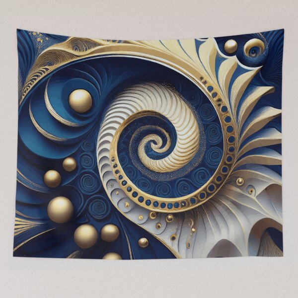 Item preview, Colorful Abstract Fibonacci Art 144 designed and sold by Vicky Brago-Mitchell®.