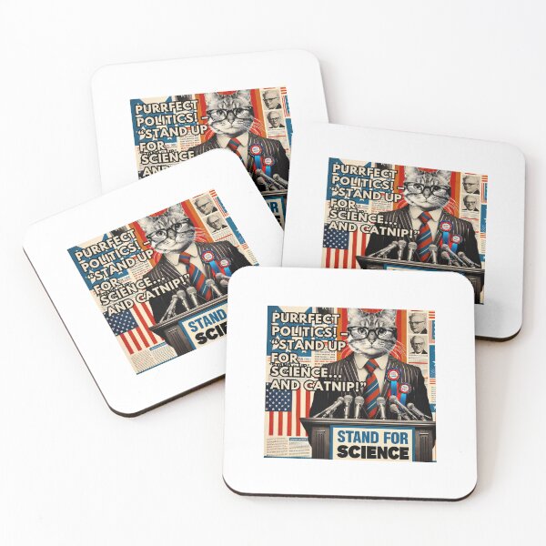 Item preview, Purrfect Politics! – “Stand Up for Science... and Catnip!” designed and sold by  ViralVisionsCreating .