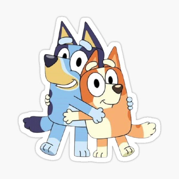 Item preview, Bluey and Bingo Hug – Cute Fan Art Design for Kids & Families designed and sold by LAS-PRINTS.