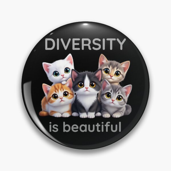 Item preview, Diversity is Beautiful - Cat Theme designed and sold by Crazy Before Cats.