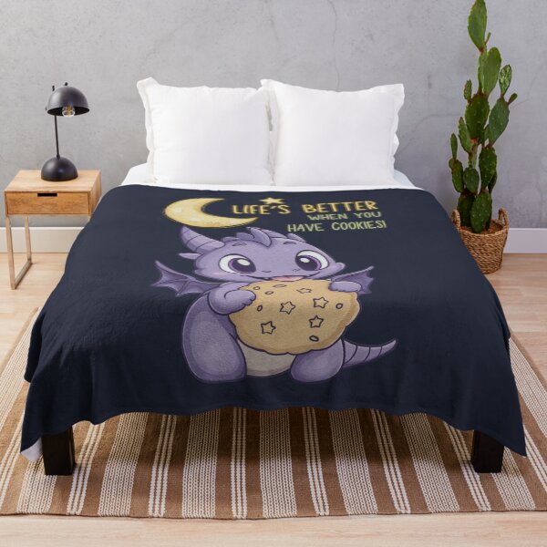 Item preview, My Little Dragon – “Life’s Better When You Have Cookies!” | Cute Cookie-Loving Dragon designed and sold by jindezign.