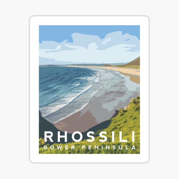 Item preview, Rhossili Beach - Gower Peninsula designed and sold by typelab.