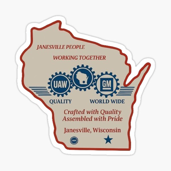 Artikel-Vorschau von Janesville Türaufkleber, designt und verkauft von JanesvilleGM.