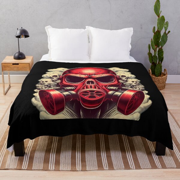 Item preview, Gas Mask in Flames – Dark and Rebellious Design designed and sold by VersaLab.