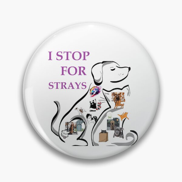Item preview, I stop for strays designed and sold by PickYerSticker.