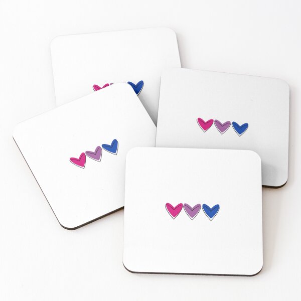 Item preview, Bi hearts designed and sold by Brilliant Art.