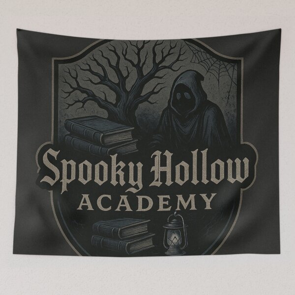 Item preview, Spooky Hollow Academy – Gothic Haunted School Logo designed and sold by PrometheusStyle.