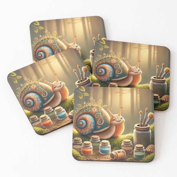 Item preview, Cute Snail With Painted Shell designed and sold by Fadastic.