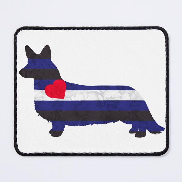 Item preview, Leather Pride Cardigan Welsh Corgi Standing designed and sold by Spinyflowerart.