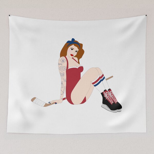 Item preview, Montreal Canadiens Pinup designed and sold by Heather H Designs .