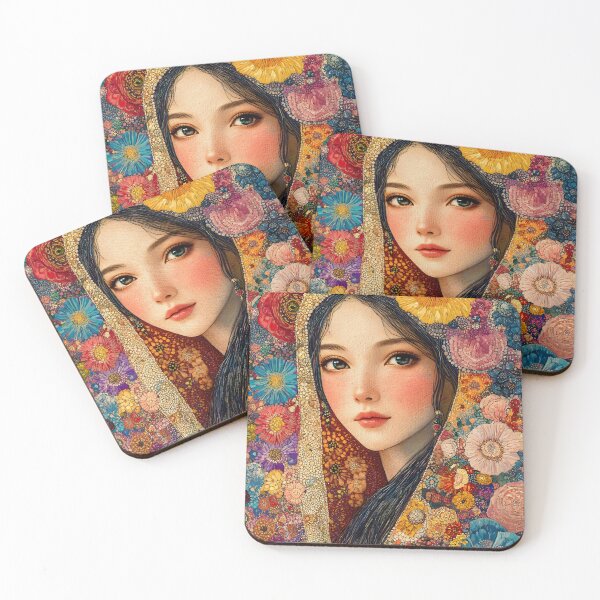 Item preview, Vibrant Floral Portrait with Rich Textures and Detail designed and sold by Artessie.