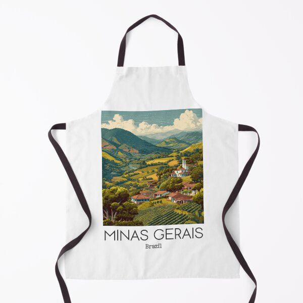 Item preview, A Vintage Illustration of Minas Gerais - Brazil designed and sold by GoodOldVintage.