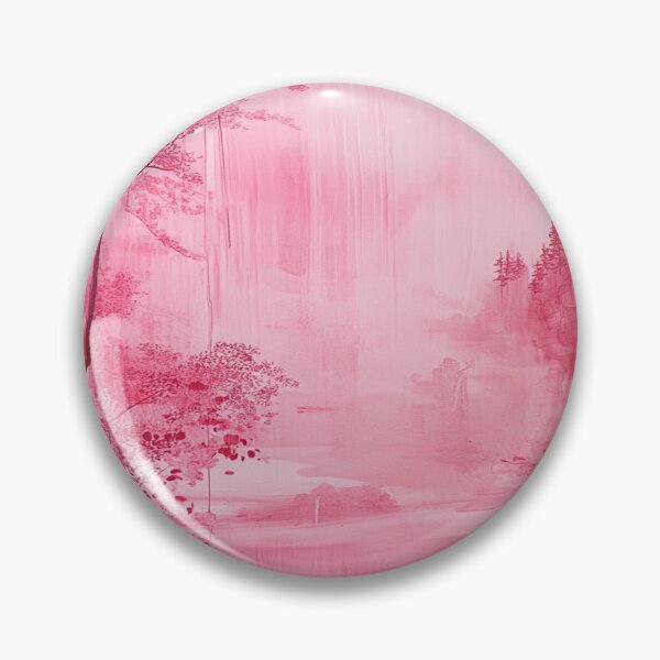 Item preview, “Pink Dreamscape” — Misty Fantasy Forest in Monochrome designed and sold by AiHouses.