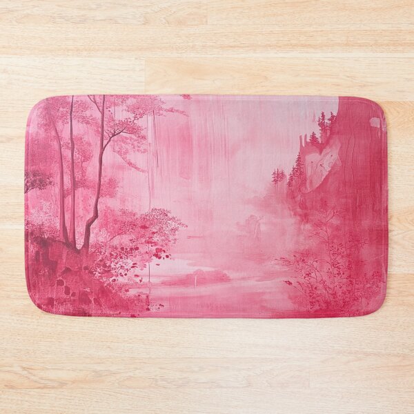 Item preview, “Pink Dreamscape” — Misty Fantasy Forest in Monochrome designed and sold by AiHouses.