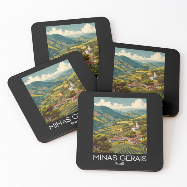Item preview, A Vintage Illustration of Minas Gerais - Brazil  designed and sold by GoodOldVintage.