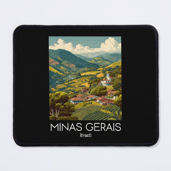 Item preview, A Vintage Illustration of Minas Gerais - Brazil designed and sold by GoodOldVintage.