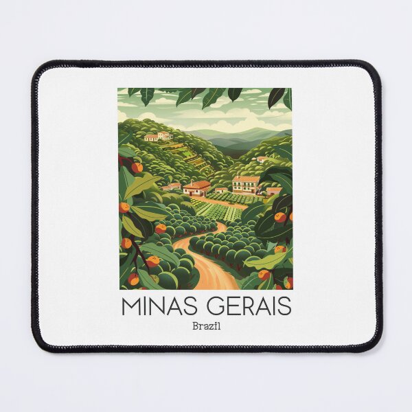 Item preview, A Vintage Illustration of Minas Gerais - Brazil designed and sold by GoodOldVintage.