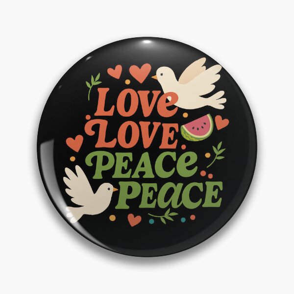 Item preview, Love Love Peace Peace, Watermelon & Doves Charity Design - Free Palestine, Free Gaza, Save Palestine, Save Gaza, Eurovision Song Contest - Eurovision Song Contest 2025, ESC2025 ESC designed and sold by Vision-Tees.
