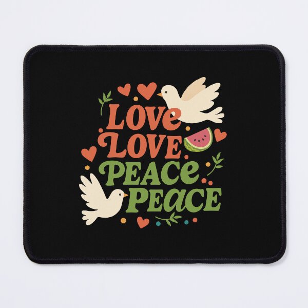 Item preview, Love Love Peace Peace, Watermelon & Doves Charity Design - Free Palestine, Free Gaza, Save Palestine, Save Gaza, Eurovision Song Contest - Eurovision Song Contest 2025, ESC2025 ESC designed and sold by Vision-Tees.