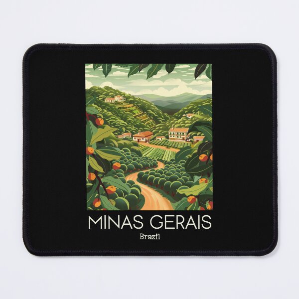 Item preview, A Vintage Illustration of Minas Gerais - Brazil designed and sold by GoodOldVintage.