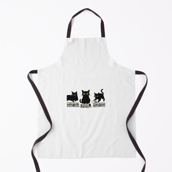 Item preview, Snax & Chaos – Grumpy Black Cat Meme Trio for Cat Lovers designed and sold by SnaxAndChaos.