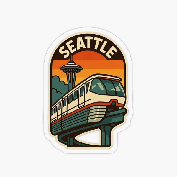 Item preview, Seattle Monorail designed and sold by J² Sticker Co.