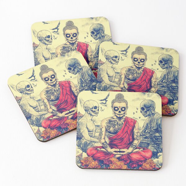 Item preview, Day of the Dead meets Buddha, No Mames designed and sold by VerdeVowPress.