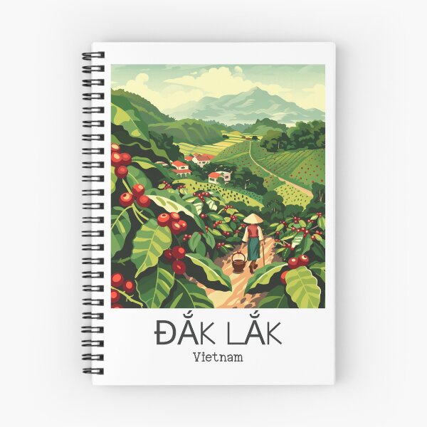 Item preview, A Vintage Illustration of Đắk Lắk - Vietnam  designed and sold by GoodOldVintage.